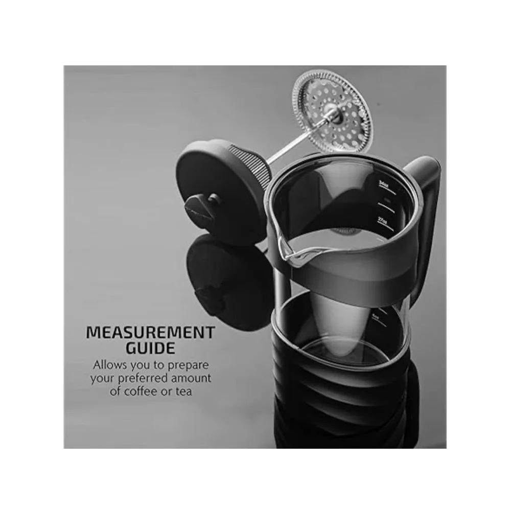 NEW Ovente Coffee Press 34oz Black